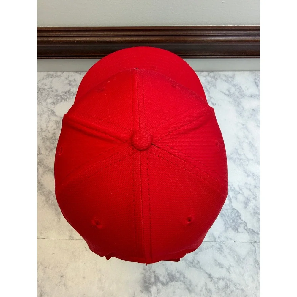 OC Sports Los Angeles Angels Youth Baseball Hat Red Team MLB Mesh Cap Logo